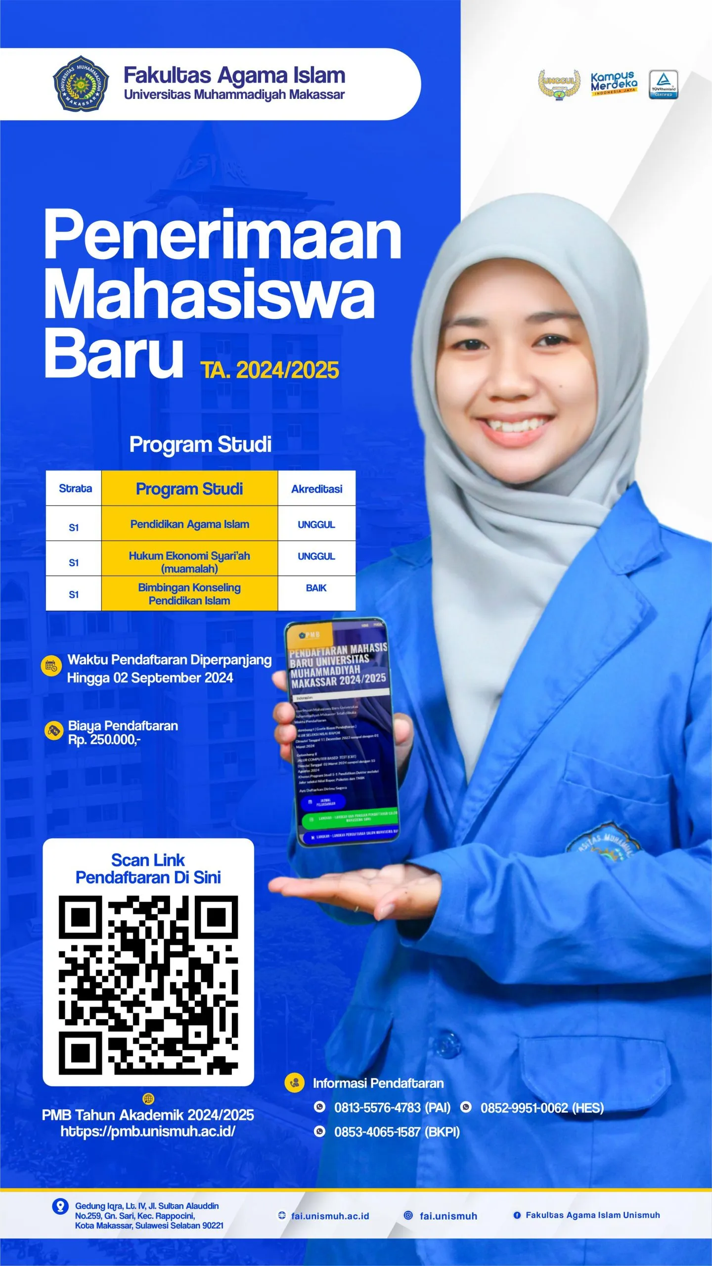 KESEMPATAN TERAKHIR Penerimaan Mahasiswa Baru TA. 2024/2025